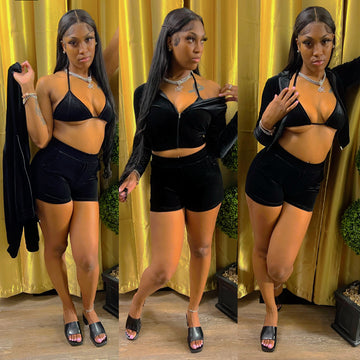 Hot Gal 3 piece set (black)