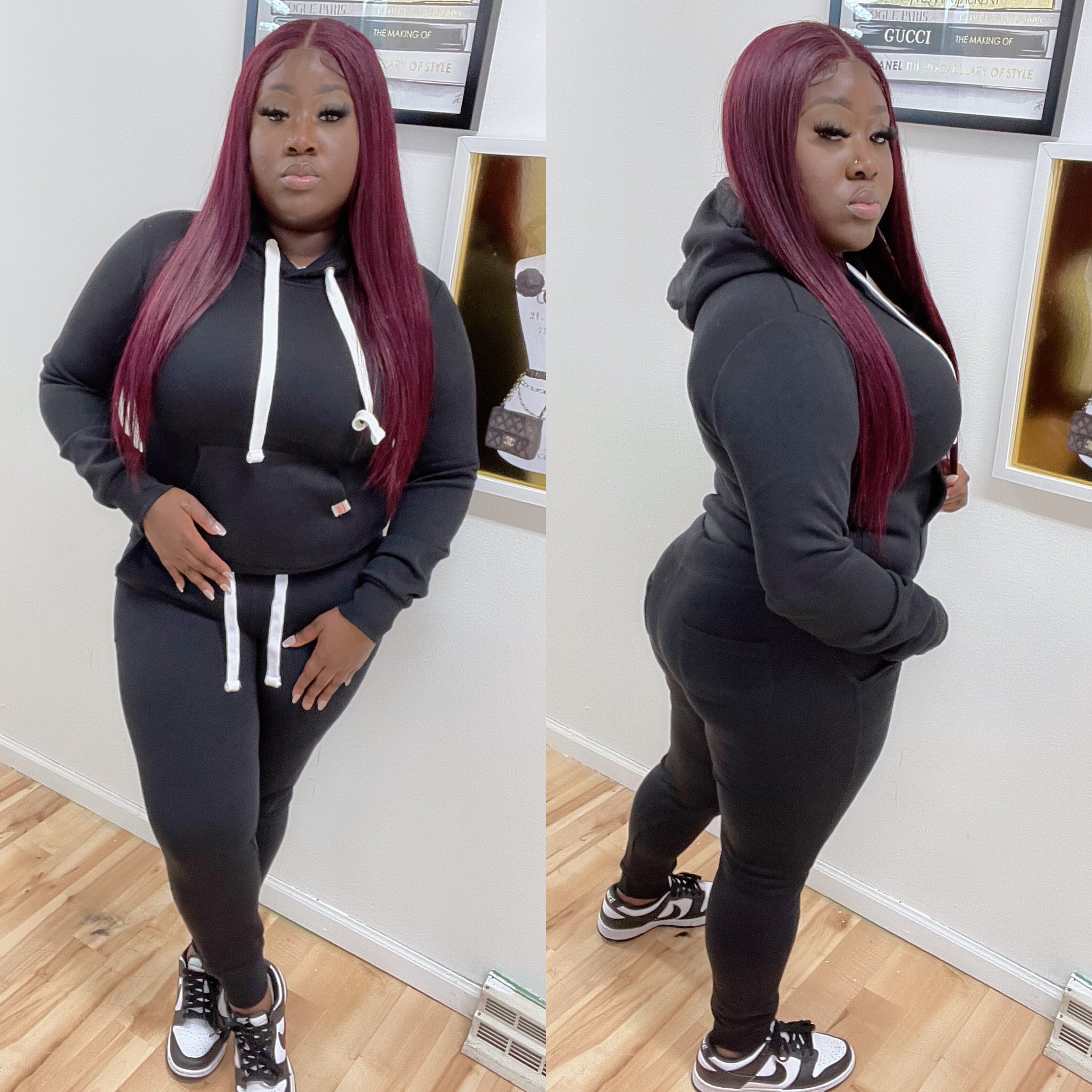 Relaxed joggie set (Black)